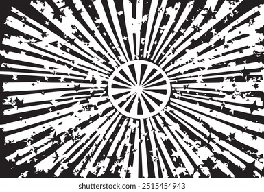Retro vintage multicolored texture in spiral and swirling position. Starburst sunburst retro design background. Swirl surface.