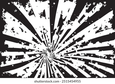 Retro vintage multicolored texture in spiral and swirling position. Starburst sunburst retro design background. Swirl surface.