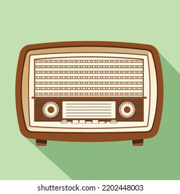 Retro or vintage old radio vector design 