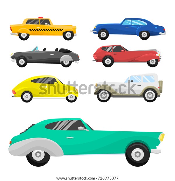 Retro Vintage Old Style Car Vehicle Stock Vector Royalty Free