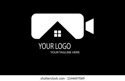 Retro Vintage old Video Camera Logo design for movie or cinema production. Vintage old Video Camera Logo design for movie or cinema production
