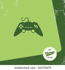retro vintage page joystick