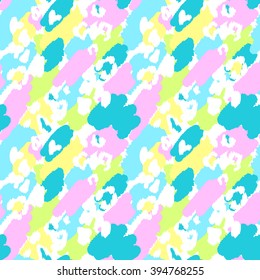 Retro vintage painted abstract background, vector seamless pattern, good for fabric design, website, wallpaper