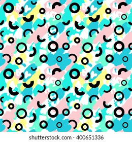 Retro vintage painted abstract background, vector seamless pattern, good for fabric design, website, wallpaper