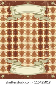 Retro Vintage Poster Ein Retro-Hintergrund für ein Poster