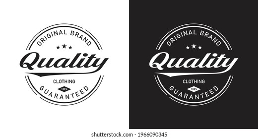 Retro Vintage Premium Quality Label.