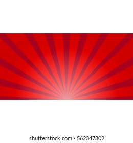 Retro vintage rays red background in pop-art style