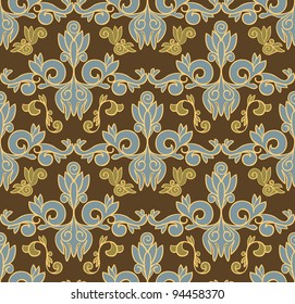 Retro Vintage Seamless Floral Wallpaper