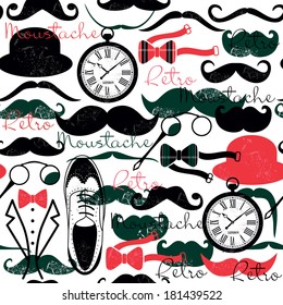 Retro vintage seamless pattern