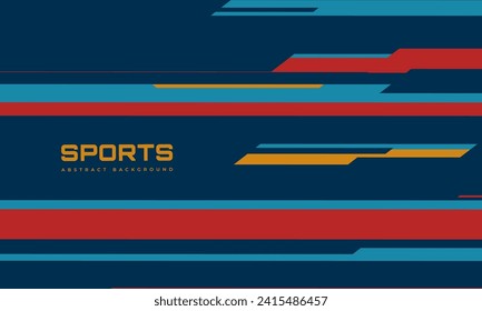Retro vintage sports background from the 1970s, 80s, 90s. Abstract vector illustration retro 70s graphic design
