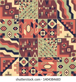 Retro vintage style, abstract seamless pattern background. Good for textile, fabric design, wrapping paper and other wallpapers. Vector illustration    