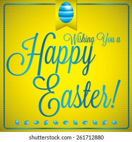 Retro vintage style Easter card in vector format.