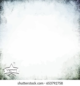Retro vintage style elements on aged grunge texture