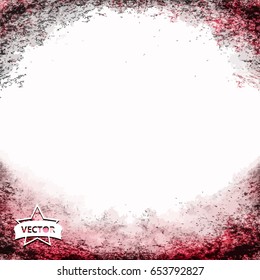 Retro vintage style elements on aged grunge texture