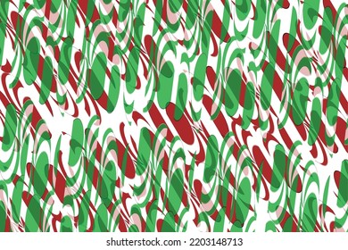 retro vintage style wavy candy stripe striped red green christmas holiday gift box card tag pattern illustration stripes vector art