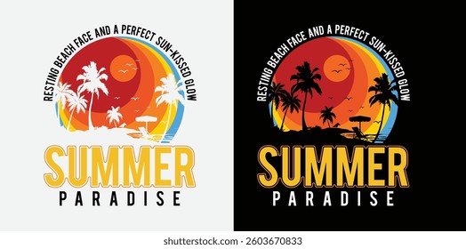 Retro Vintage Summer surfing Vibes t-shirt design