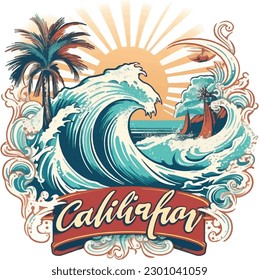 retro vintage summer t shirt designs