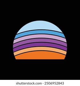 Retro Vintage Sunset Background Clipart Vector Illustration, sunset grass vintage striped clipart, Sun 80s in retro style. Retro sunset collection
sunset vintage retro background design,