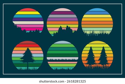 Retro Vintage Sunset Background Sunset-Vintage-Retro-Design