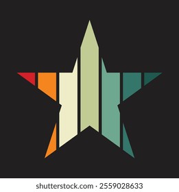 Retro Vintage Sunset Design for summer t shirt 