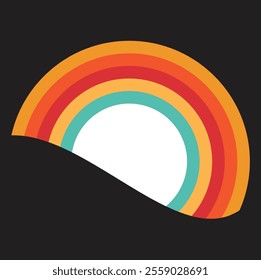 Retro Vintage Sunset Design for summer t shirt 
