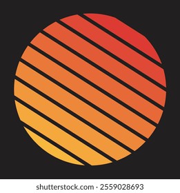 Retro Vintage Sunset Design for summer t shirt 