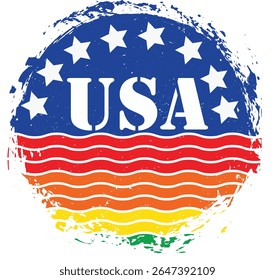 Retro Vintage Sunset Grunge Background Bundle Vector illustration design 4th of july Uses T-Shirt, Mug, Wall Art, Bag, Hoodies, Scrapbooking, Cut Machines, Phone Cover, Vinyl decal, Clothes Printing, 
