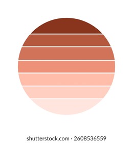 Retro Vintage Sunset Vector Illustration
