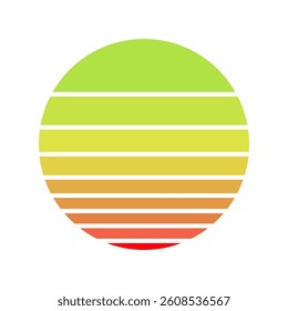Retro Vintage Sunset Vector Illustration