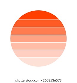 Retro Vintage Sunset Vector Illustration