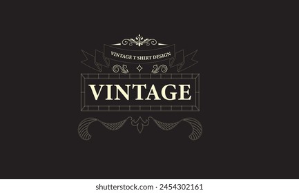 Retro vintage t shirt design for your business