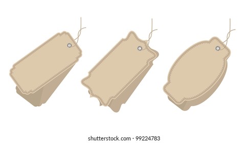 Retro vintage tags