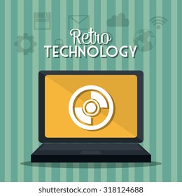 Retro and vintage technology graphic design, vector illustration