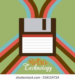 Retro and vintage technology graphic design, vector illustration