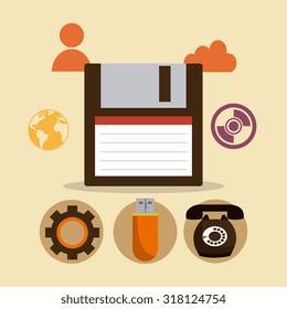 Retro and vintage technology graphic design, vector illustration
