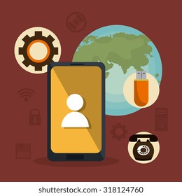 Retro and vintage technology graphic design, vector illustration