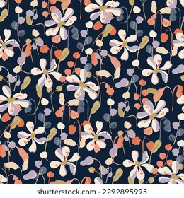 retro vintage tiny flowers pattern For summer print dress