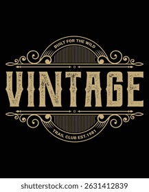 "Retro Vintage T-Shirt Design – Distressed Graphic with Classic Typography for Apparel and Merch"