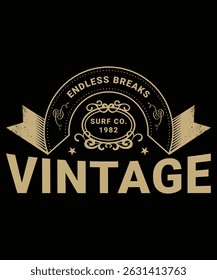 "Retro Vintage T-Shirt Design – Distressed Graphic with Classic Typography for Apparel and Merch"