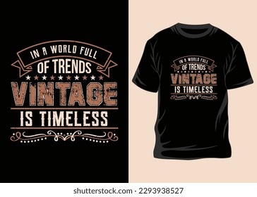 Retro Vintage T-shirt Design For You