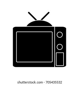 retro vintage tv icon 