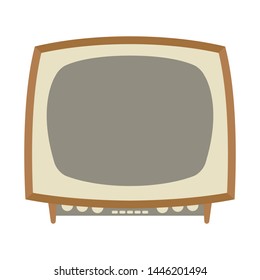 retro vintage tv set,vector illustration,flat style