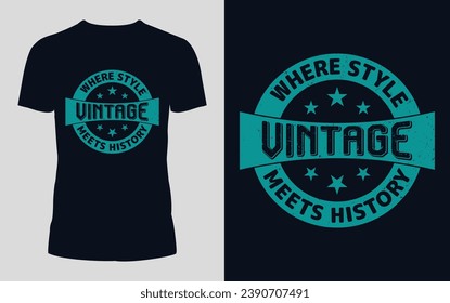 Retro Vintage Typography T-shirt Design