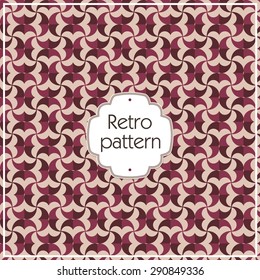 Retro or vintage unique vector background pattern