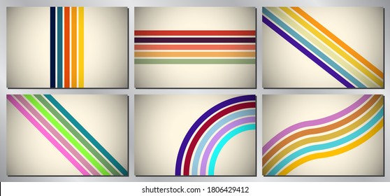 Retro, fondo vectorial vintage - rayas