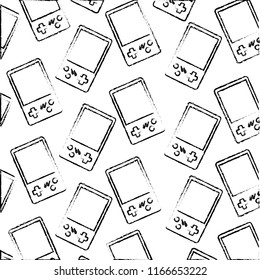 retro vintage video game console portable pattern