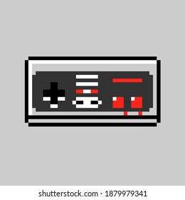 Retro Vintage Video Game Controller 8bit Pixel Art
