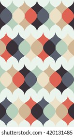 Retro Vintage Wallpaper Pattern from the Sixties