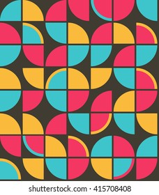Retro Vintage Wallpaper Seamless Pattern from Sixties