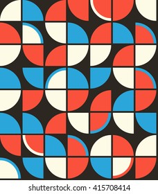 Retro Vintage Wallpaper Seamless Pattern from Sixties